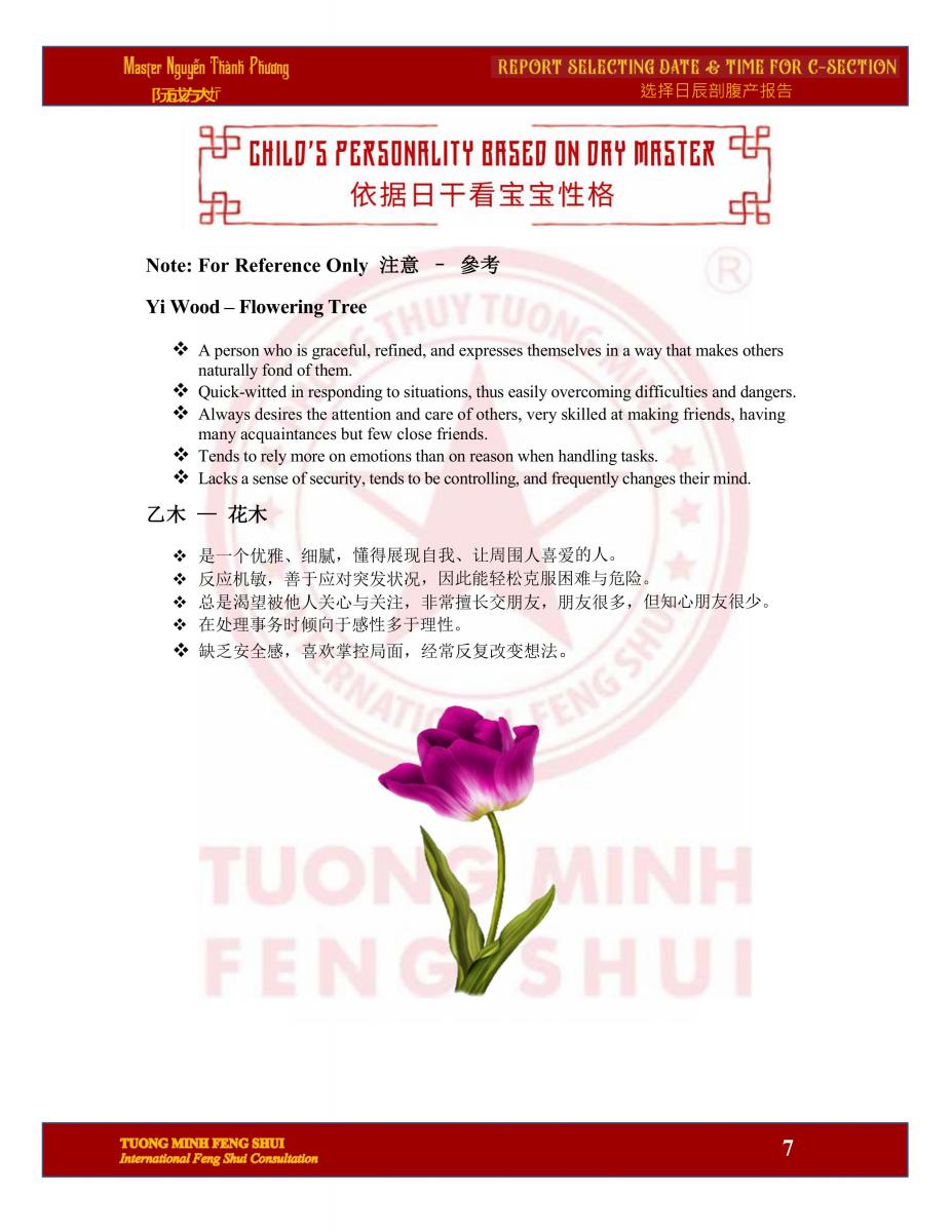 Báo Cáo Chọn Giờ Sinh Mổ Cho Con: Phiên Bản Tiếng Việt - Trung - Anh 