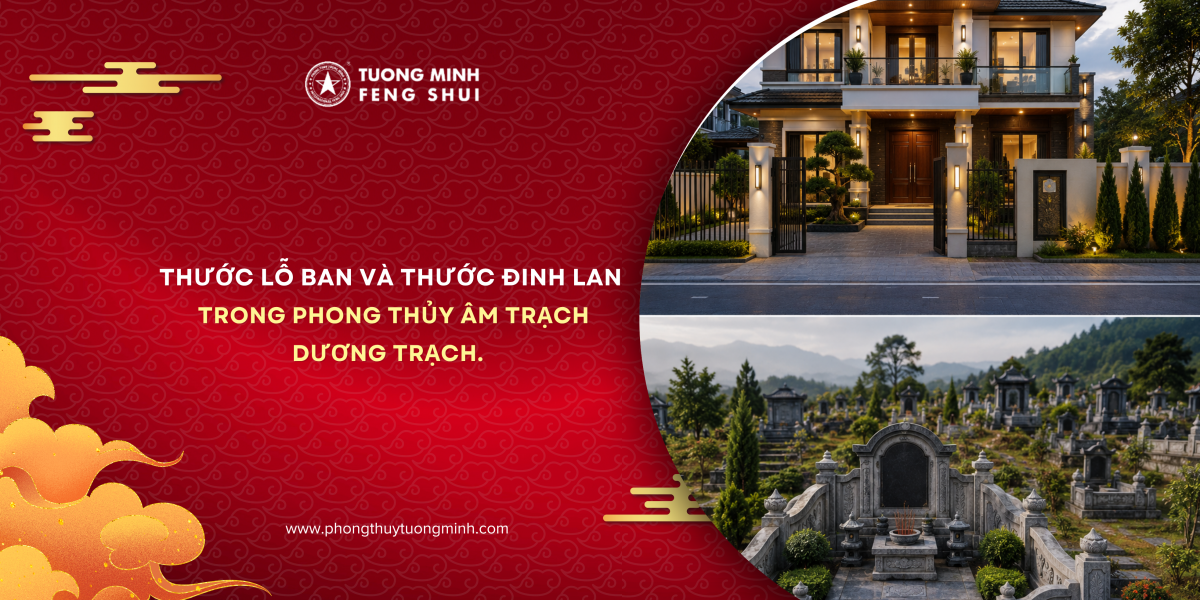 Tìm Hiểu Về Thước Lỗ Ban Và Thước Đinh Lan Trong Phong Thủy Âm Trạch Dương Trạch.  
