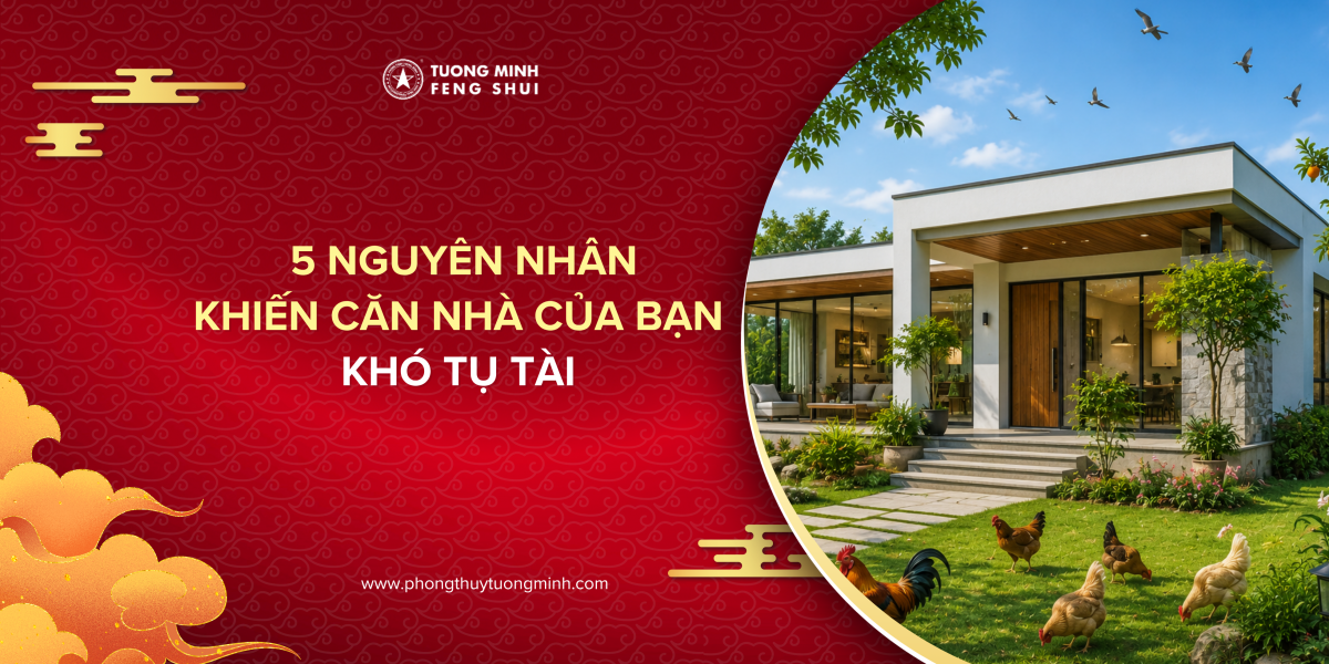 5 Nguyên Nhân Khiến Căn Nhà Của Bạn Khó Tụ Tài 5 Nguyên Nhân Khiến Căn Nhà Của Bạn Khó Tụ Tài