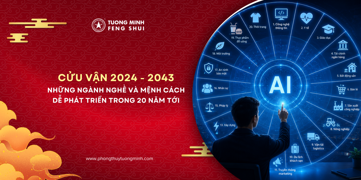 Cửu Vận 2024 - 2043: Những Ngành Nghề Và Mệnh Cách Dễ Phát Triển Trong 20 Năm Tới Cửu Vận 2024 - 2043: Những Ngành Nghề Và Mệnh Cách Dễ Phát Triển Trong 20 Năm Tới