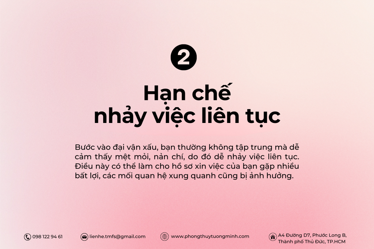 Cần Tránh Làm Gì Trong Đại Vận Lưu Niên Bát Tự Xấu