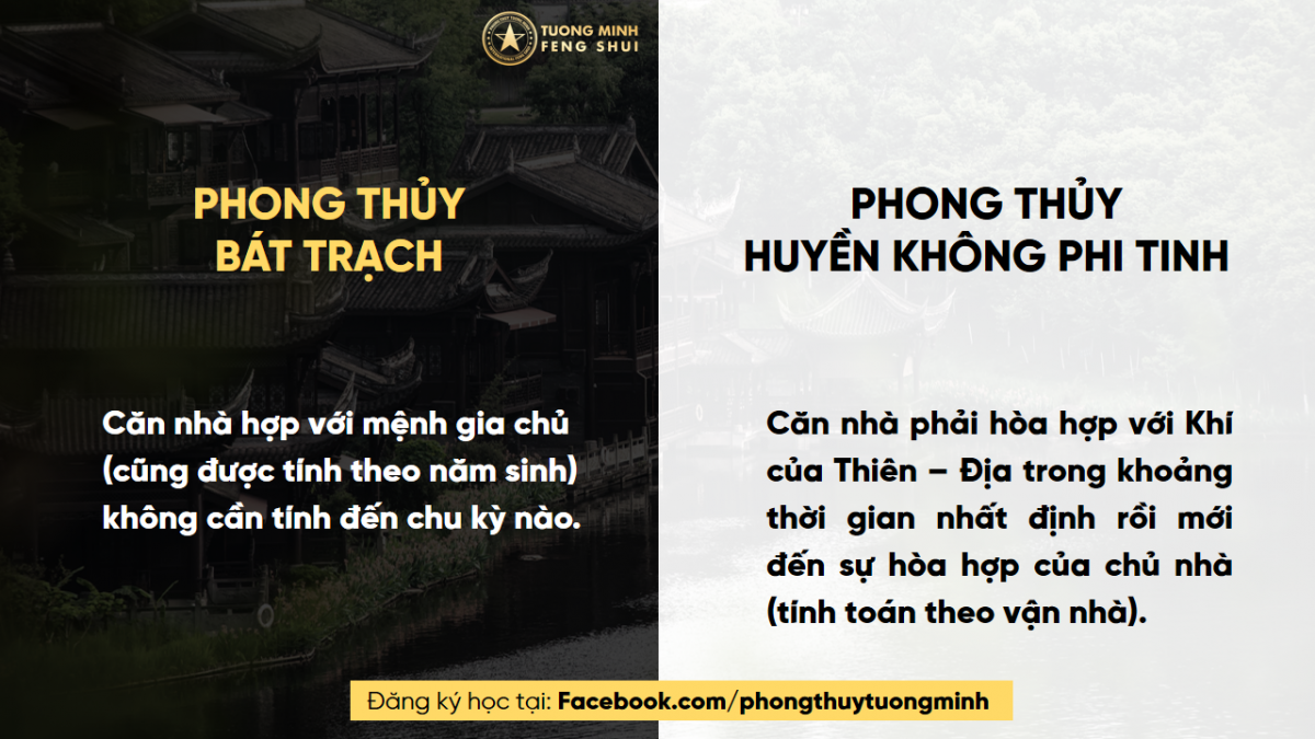 Làm Rõ Điểm Khác Biệt Giữa Hai Trường Phái Phong Thủy Bát Trạch & Phong Thủy Huyền Không Phi Tinh