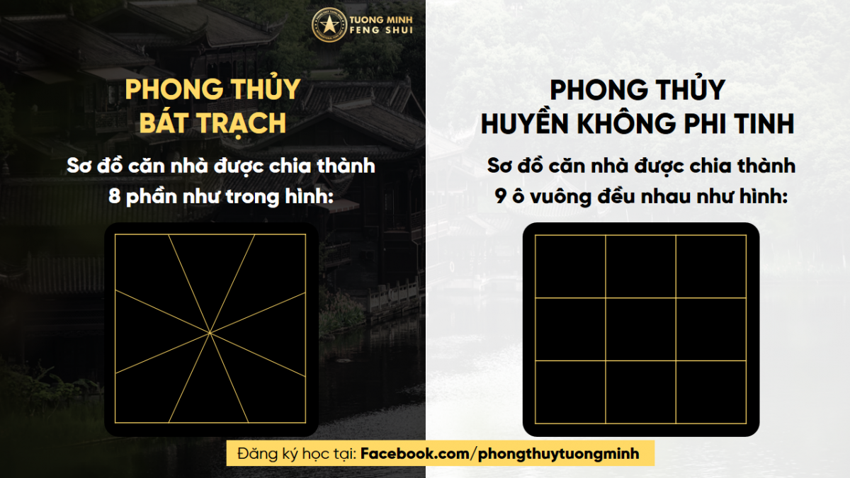 Làm Rõ Điểm Khác Biệt Giữa Hai Trường Phái Phong Thủy Bát Trạch & Phong Thủy Huyền Không Phi Tinh