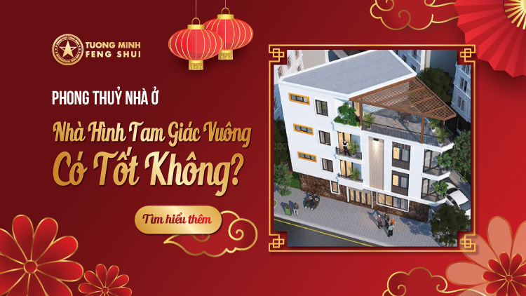 nhà hình tam giác vuông có tốt không